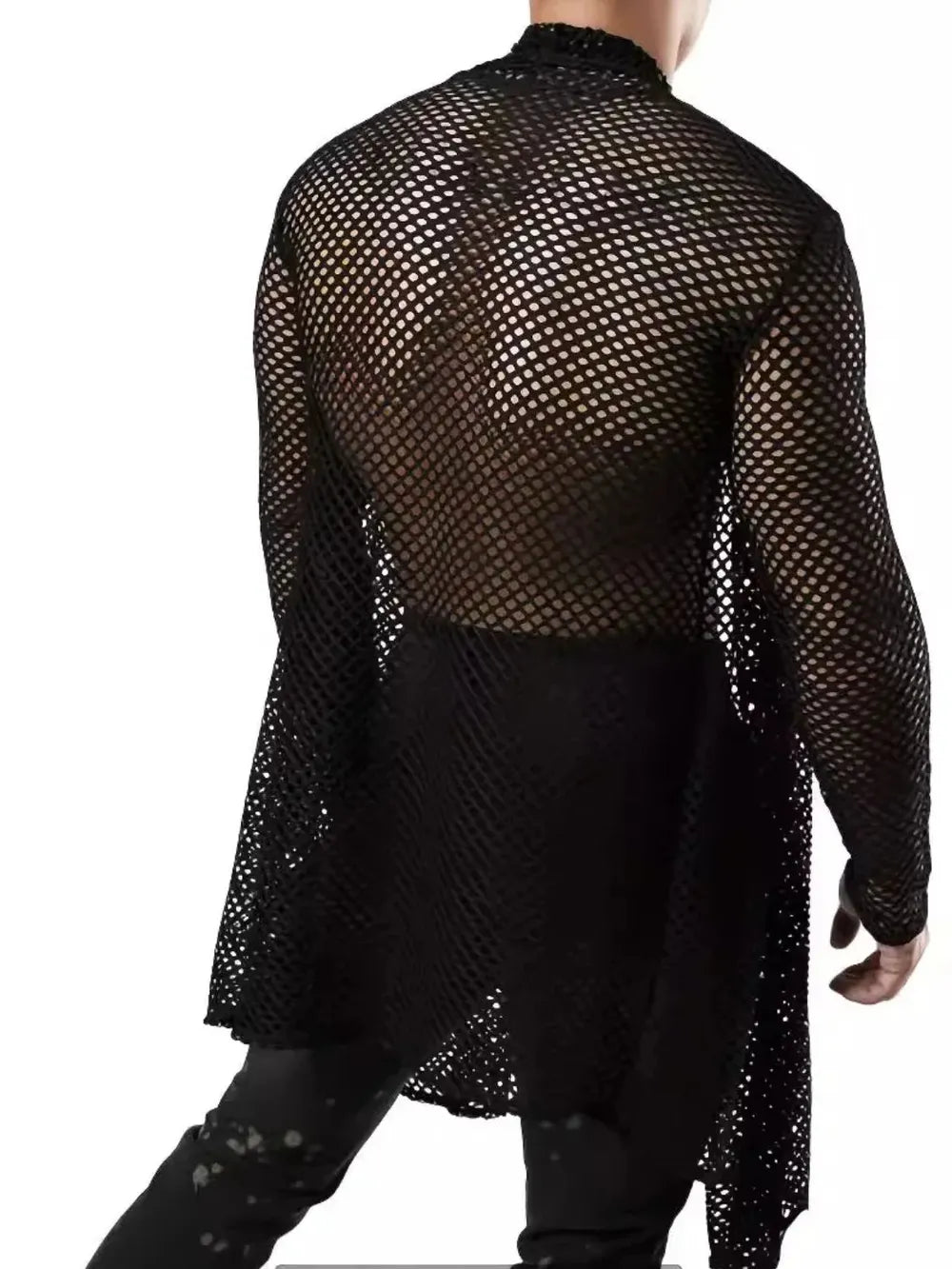 Men's Openwork Open Front Long Sleeve Cover-Up | Tampa Bay Discounts