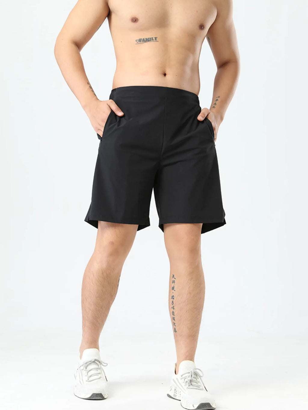 Men's Plus Size Pocketed Active Shorts | Tampa Bay Discounts