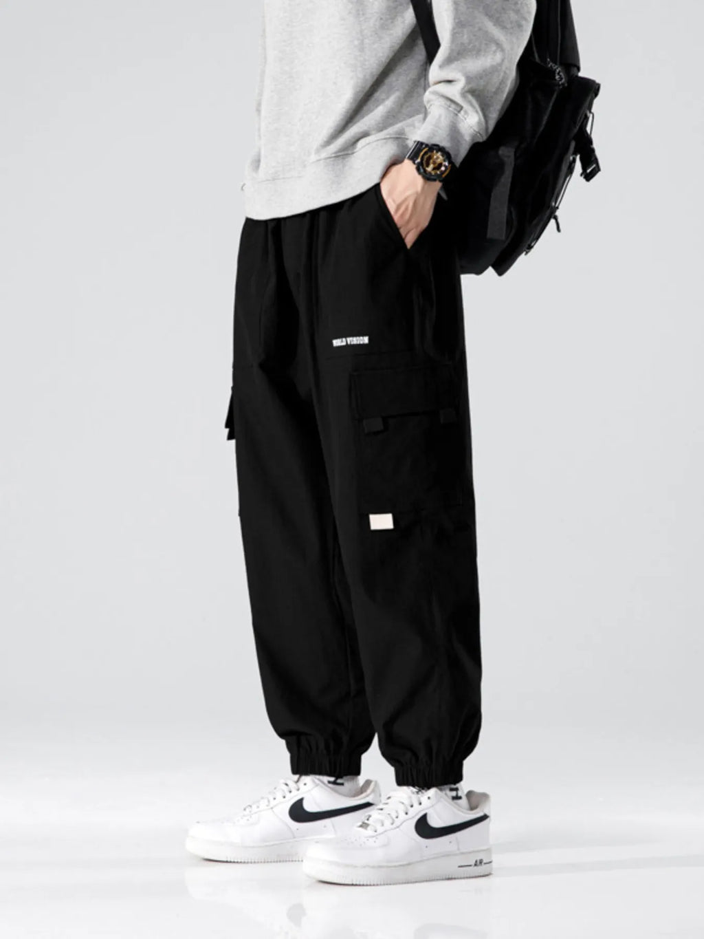 Men's Plus Size Wide Leg Cargo Joggers | Tampa Bay Discounts