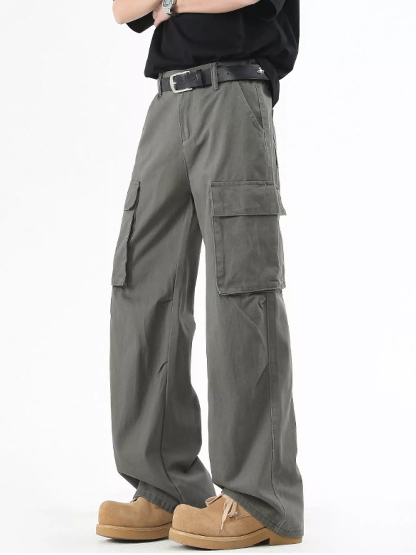 Men's Plus Size Wide Leg Cargo Pants | Tampa Bay Discounts