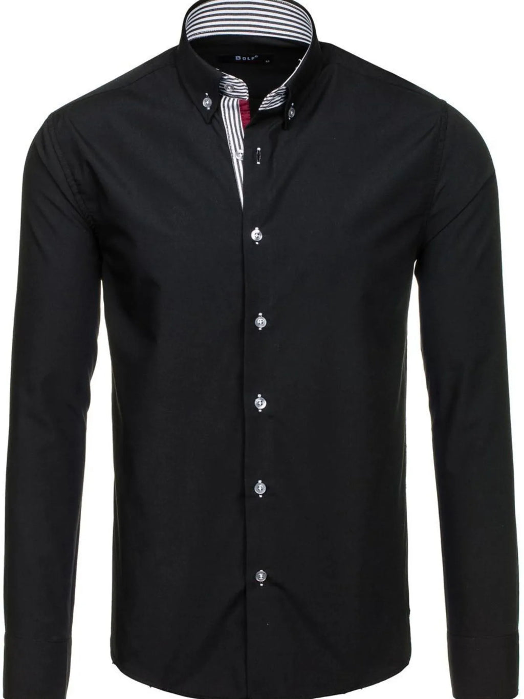 Men's Button-Down Shirt with Striped Detail | Tampa Bay Discounts