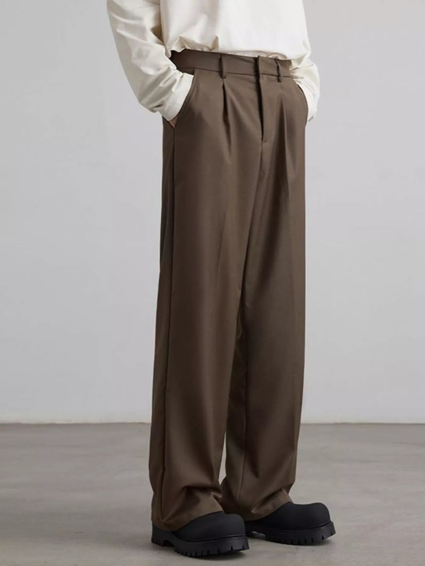 Men's Pleated Wide Leg Pants | Tampa Bay Discounts