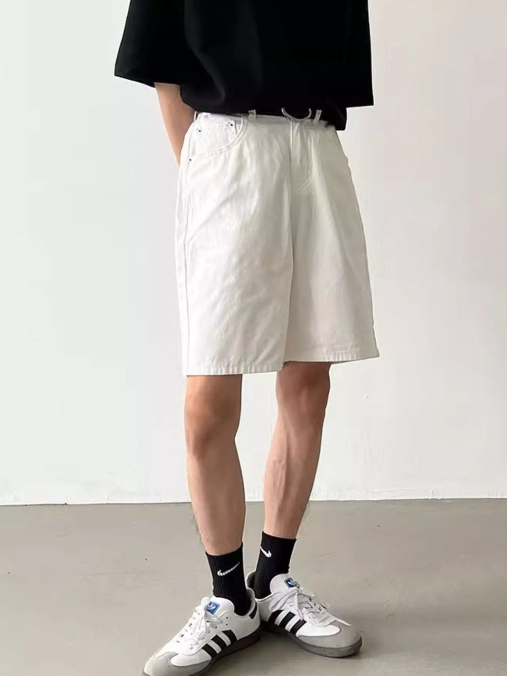 Men's Full Size Back Elastic Waistband Shorts Plus Size | Tampa Bay Discounts