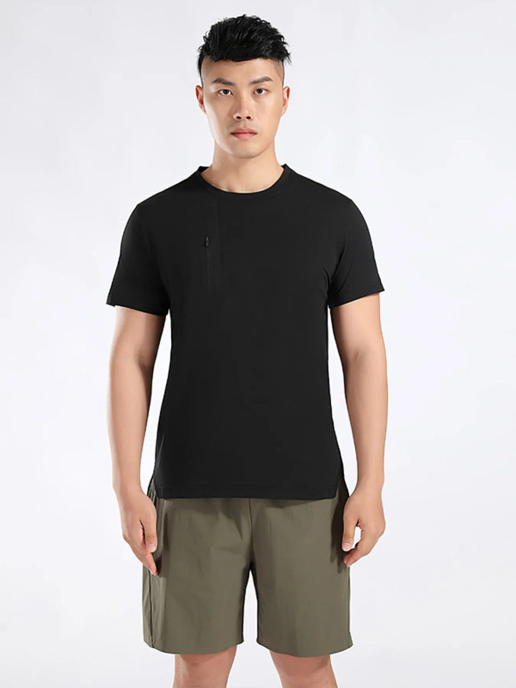 Men's Plus Size Round Neck Short Sleeve Active T-Shirt | Tampa Bay Discounts