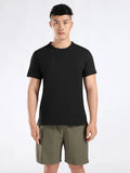 Men's Plus Size Round Neck Short Sleeve Active T-Shirt | Tampa Bay Discounts