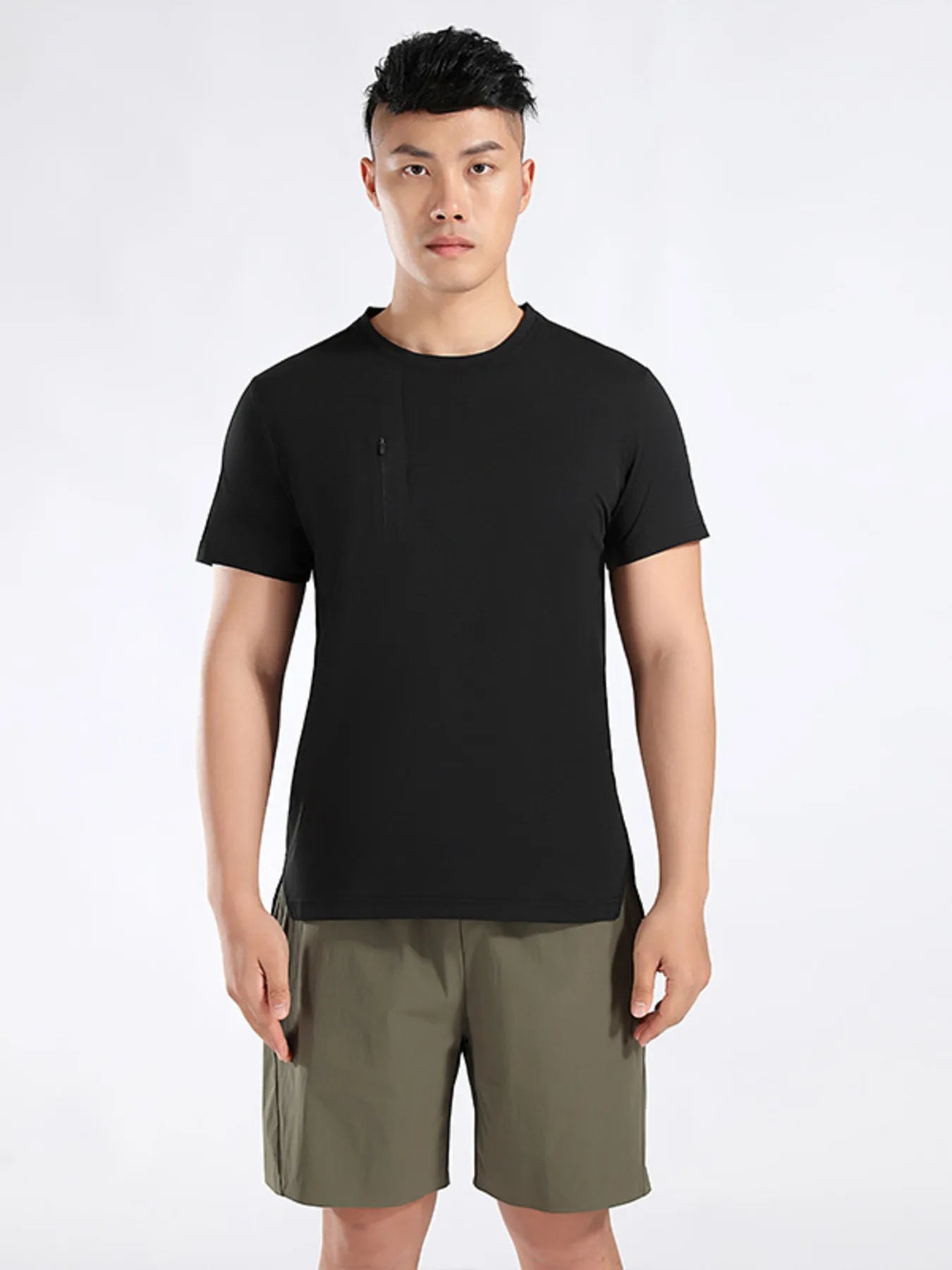 Men's Plus Size Round Neck Short Sleeve Active T-Shirt | Tampa Bay Discounts