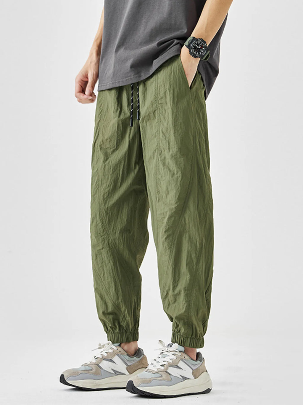 Men's Plus Size Drawstring Loose Fit Joggers | Tampa Bay Discounts