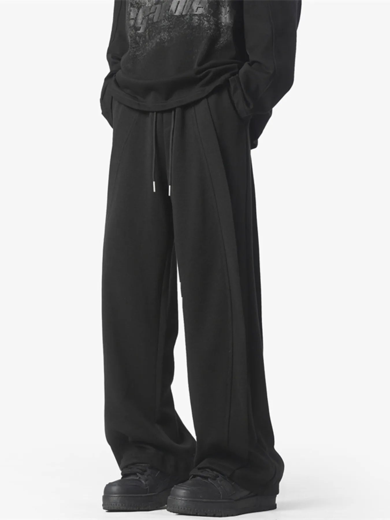 Men's Full Size Drawstring Wide Leg Pants Plus Size | Tampa Bay Discounts
