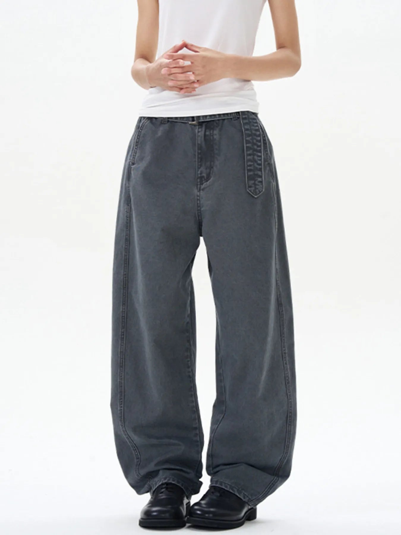Men's Full Size Washed Wide Leg Cargo Pants Plus Size | Tampa Bay Discounts