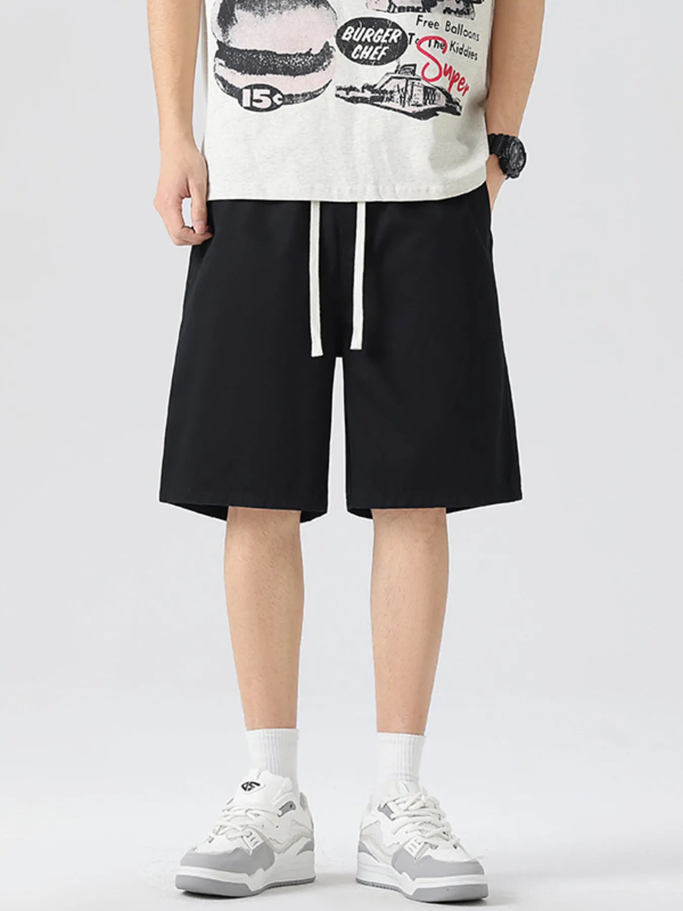 Men's Full Size Wide-Leg Shorts Plus Size | Tampa Bay Discounts