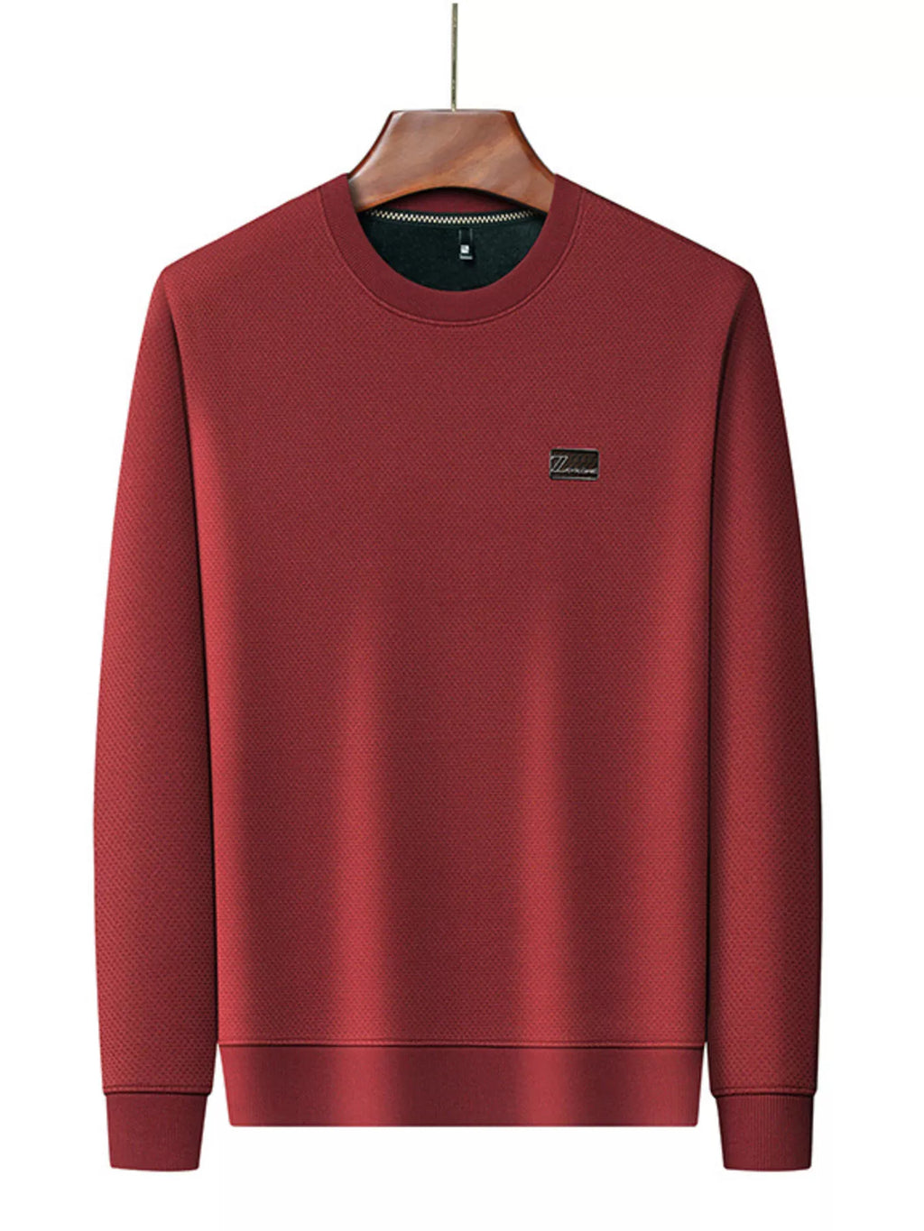 Men's Plus Size Textured Long Sleeve Casual T-Shirt | Tampa Bay Discounts