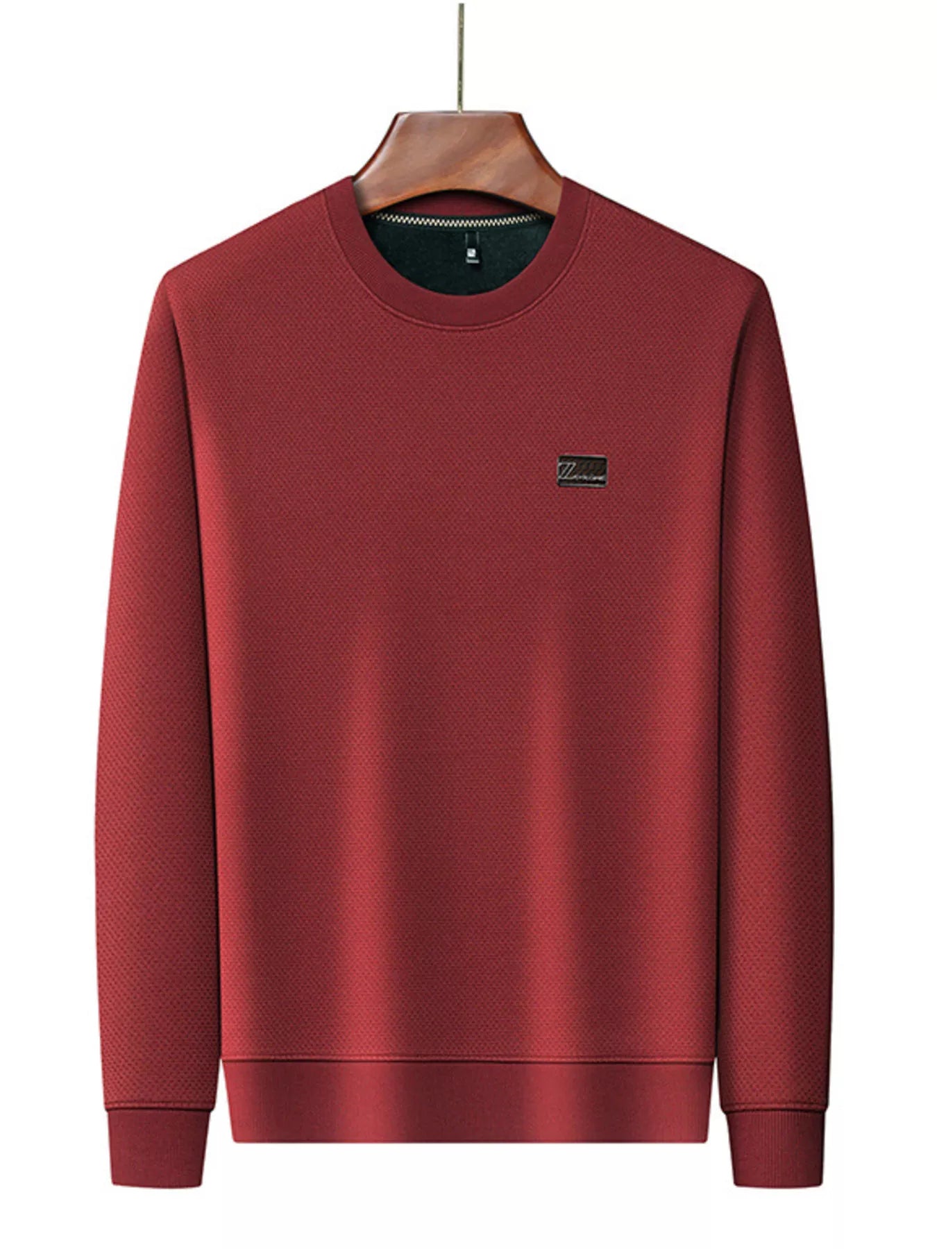 Men's Plus Size Textured Long Sleeve Casual T-Shirt | Tampa Bay Discounts