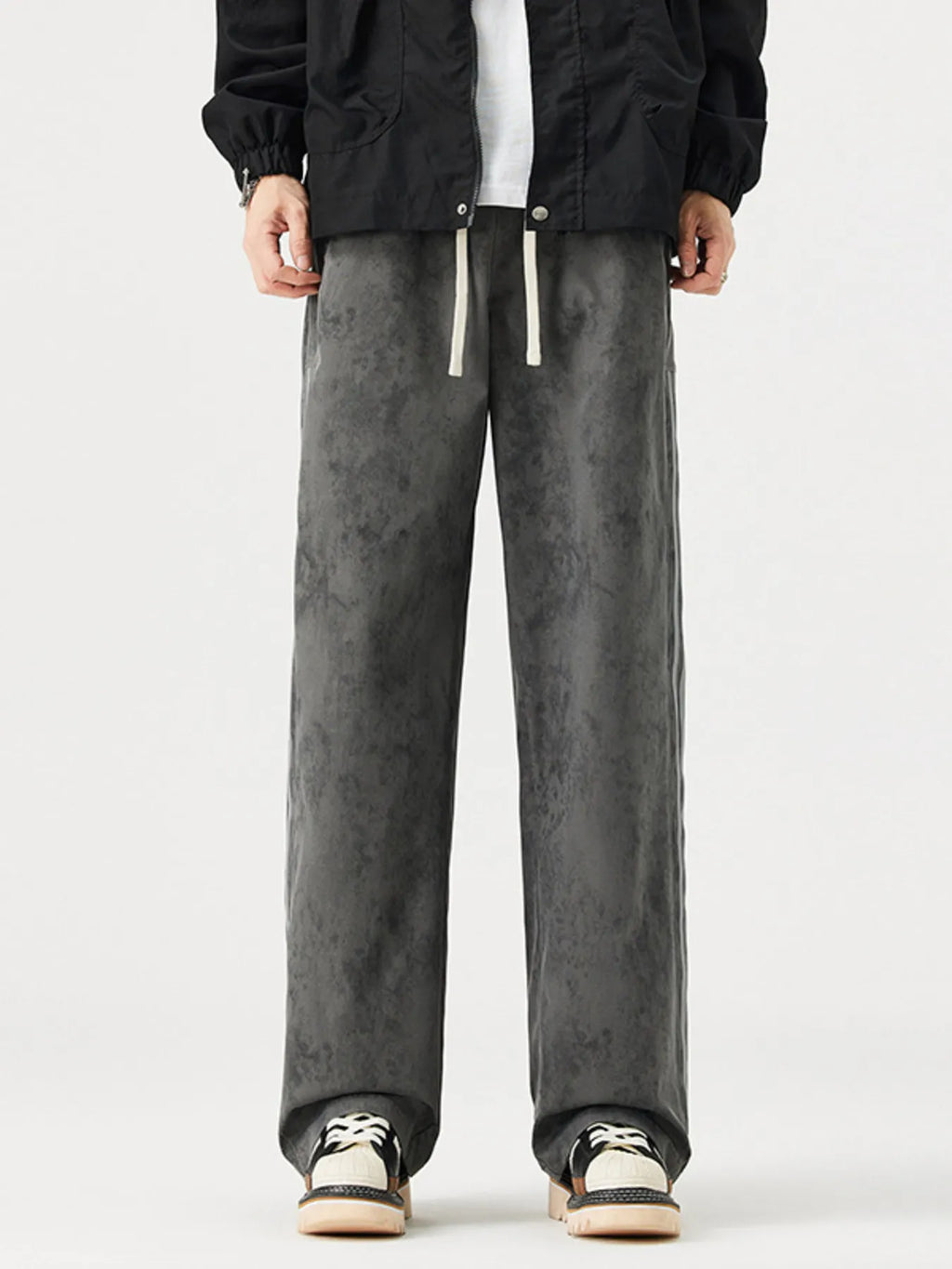 Men's Full Size Vintage Wash Wide Leg Pants Plus Size | Tampa Bay Discounts