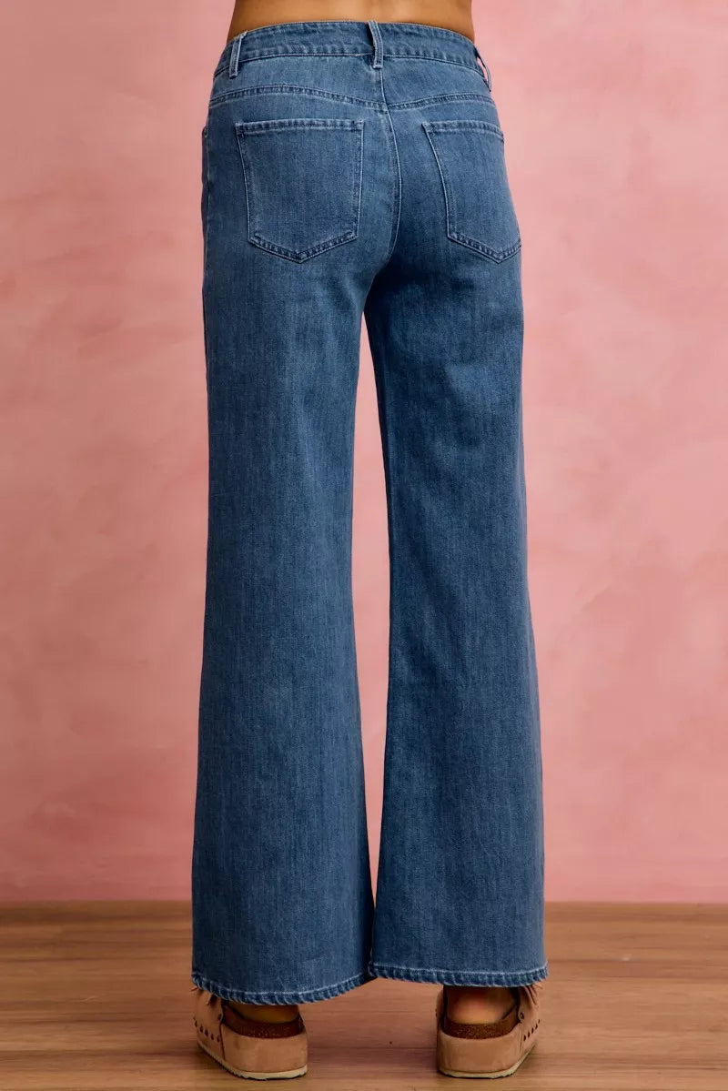 so-me-seam-detail-mid-rise-stretch-denim-jeans Image 2