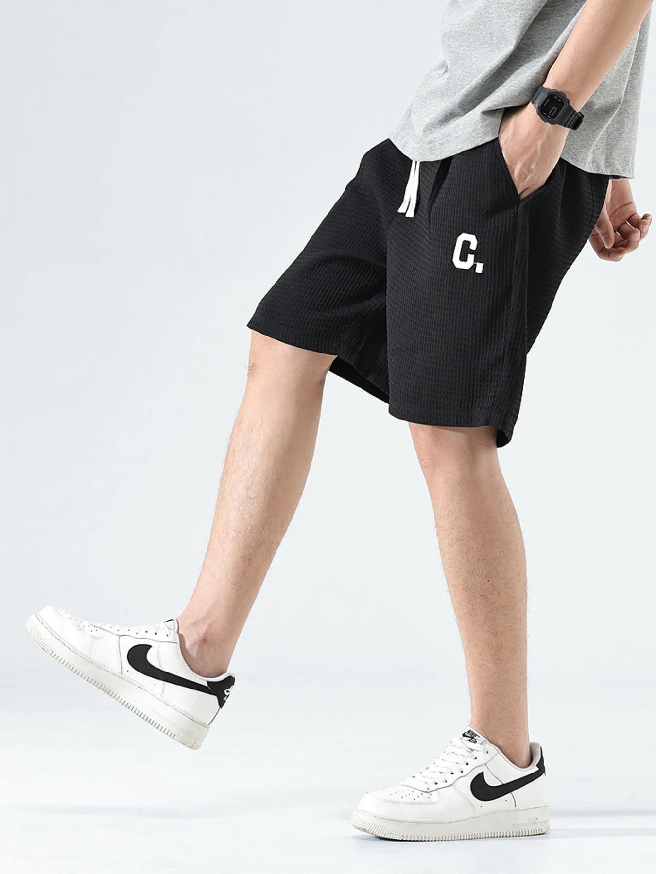 Men's Drawstring Pocketed Shorts | Tampa Bay Discounts