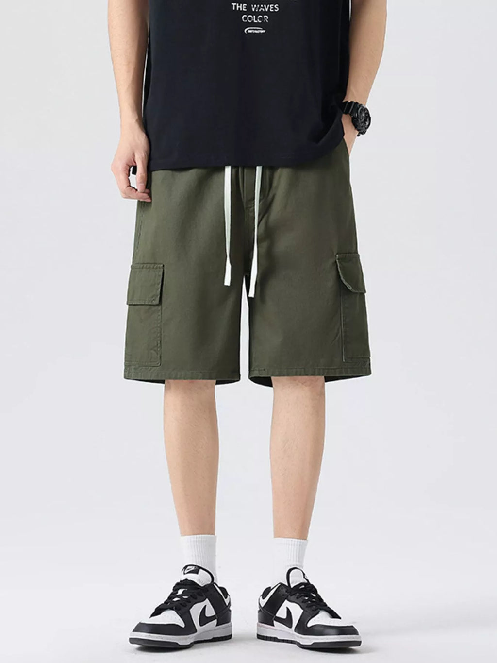 Men's Full Size Drawstring Loose Fit Shorts Plus Size | Tampa Bay Discounts