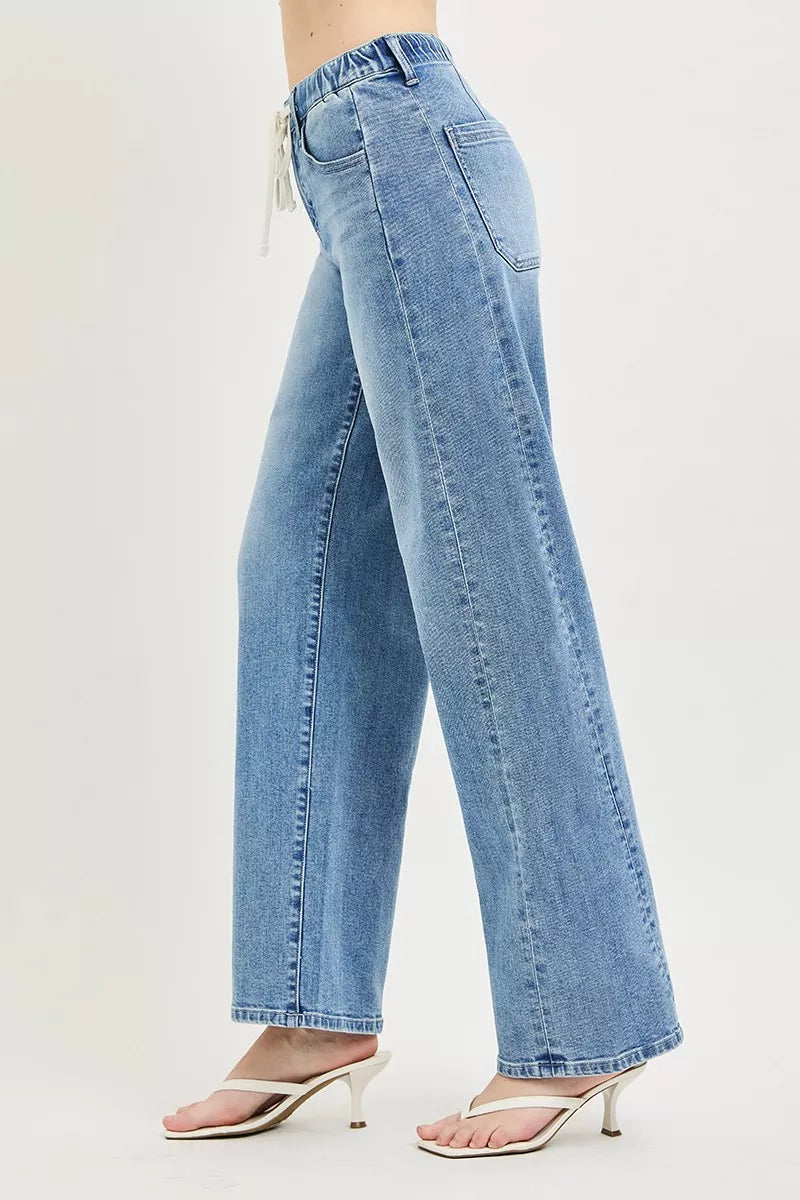 risen-relaxed-fit-drawstring-waist-jeans Image 4