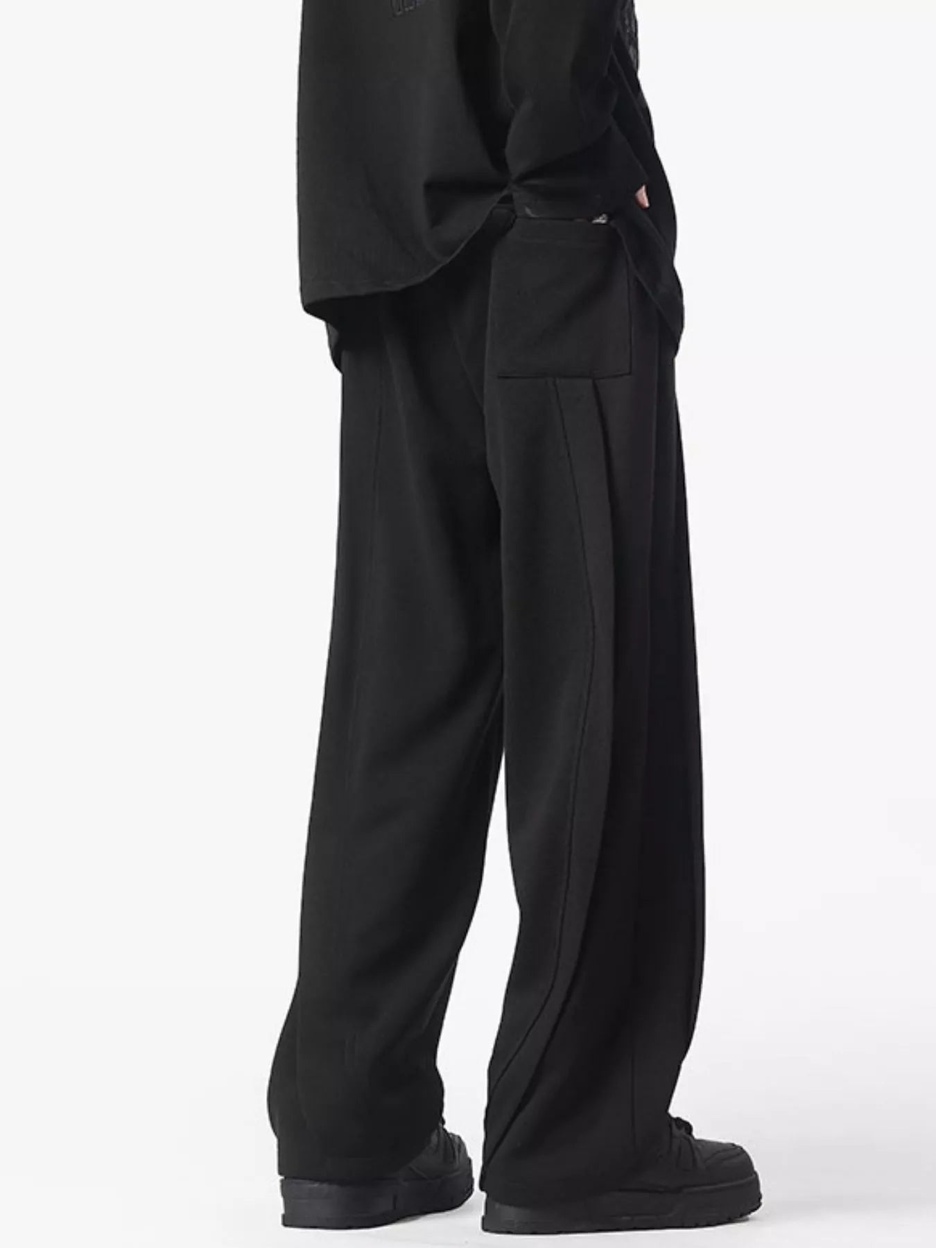 Men's Full Size Drawstring Wide Leg Pants Plus Size | Tampa Bay Discounts