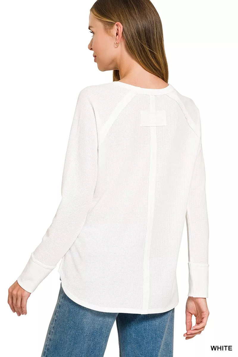 zenana-baby-waffle-long-sleeve-top-2 image 3