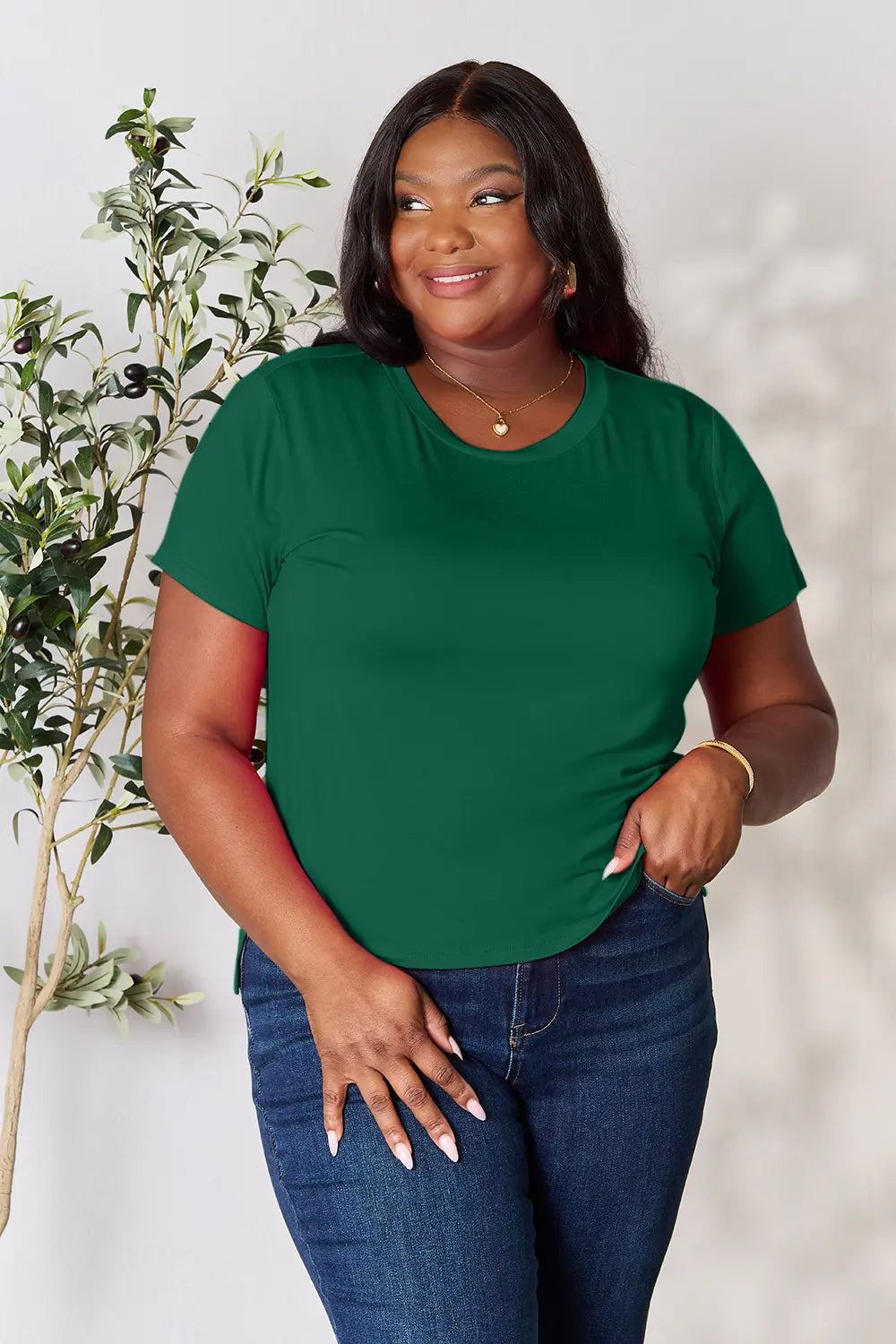 basic-bae-full-size-round-neck-short-sleeve-t-shirt-plus-size image 26