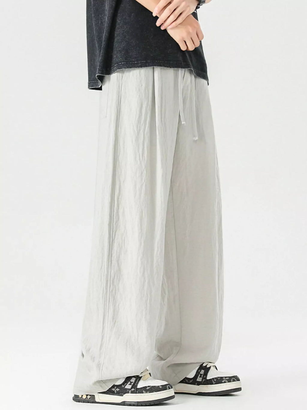 Men's Full Size Lightweight Wide Leg Pants Plus Size | Tampa Bay Discounts