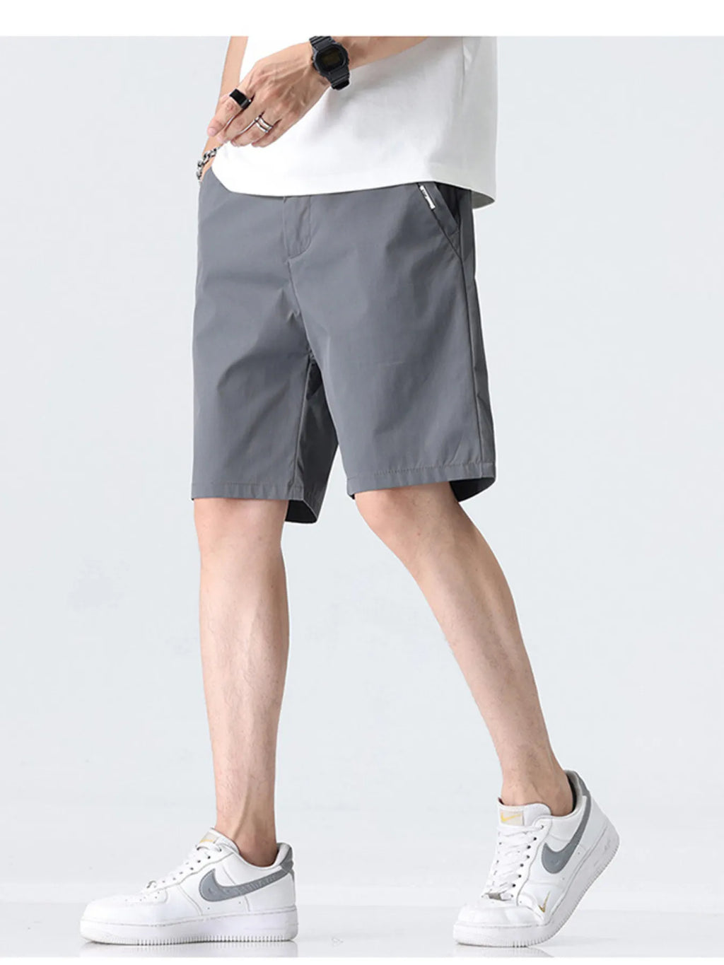 Men's Plus Size Elastic Waistband Shorts with Pockets | Tampa Bay Discounts