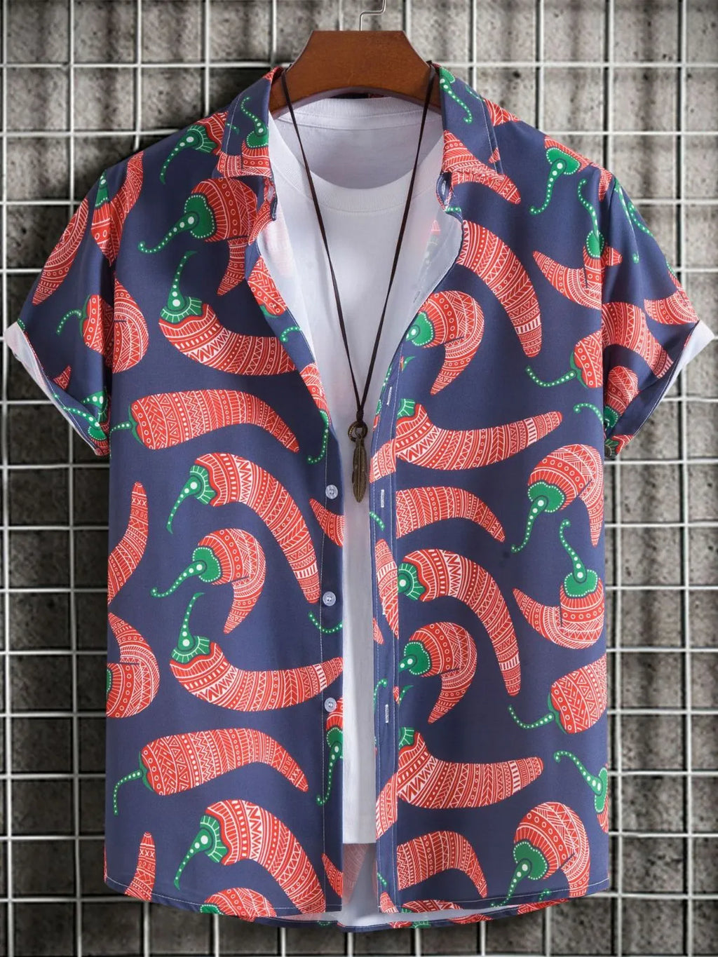 Men's Pepper Printed Button Down Shirt | Tampa Bay Discounts