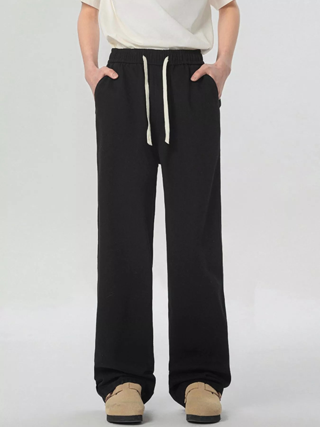 Men's Full Size Loose Fit Drawstring Linen Pants Plus Size | Tampa Bay Discounts