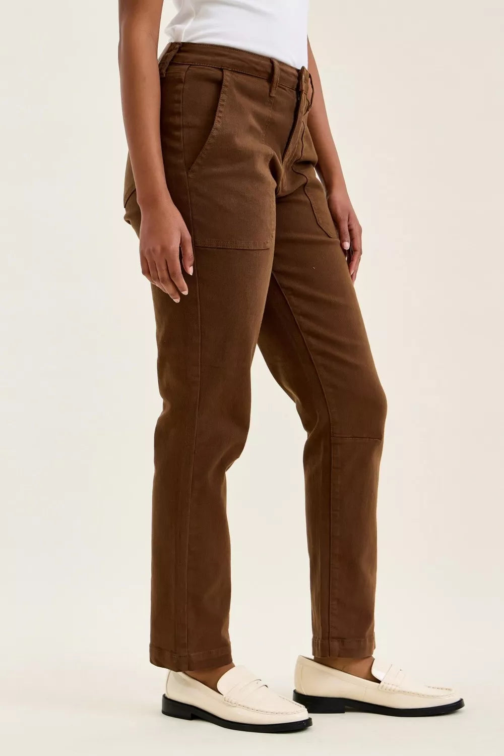 judy-blue-high-waist-aurora-weekender-jeans-with-knee-darts-c-mahogany Image 2
