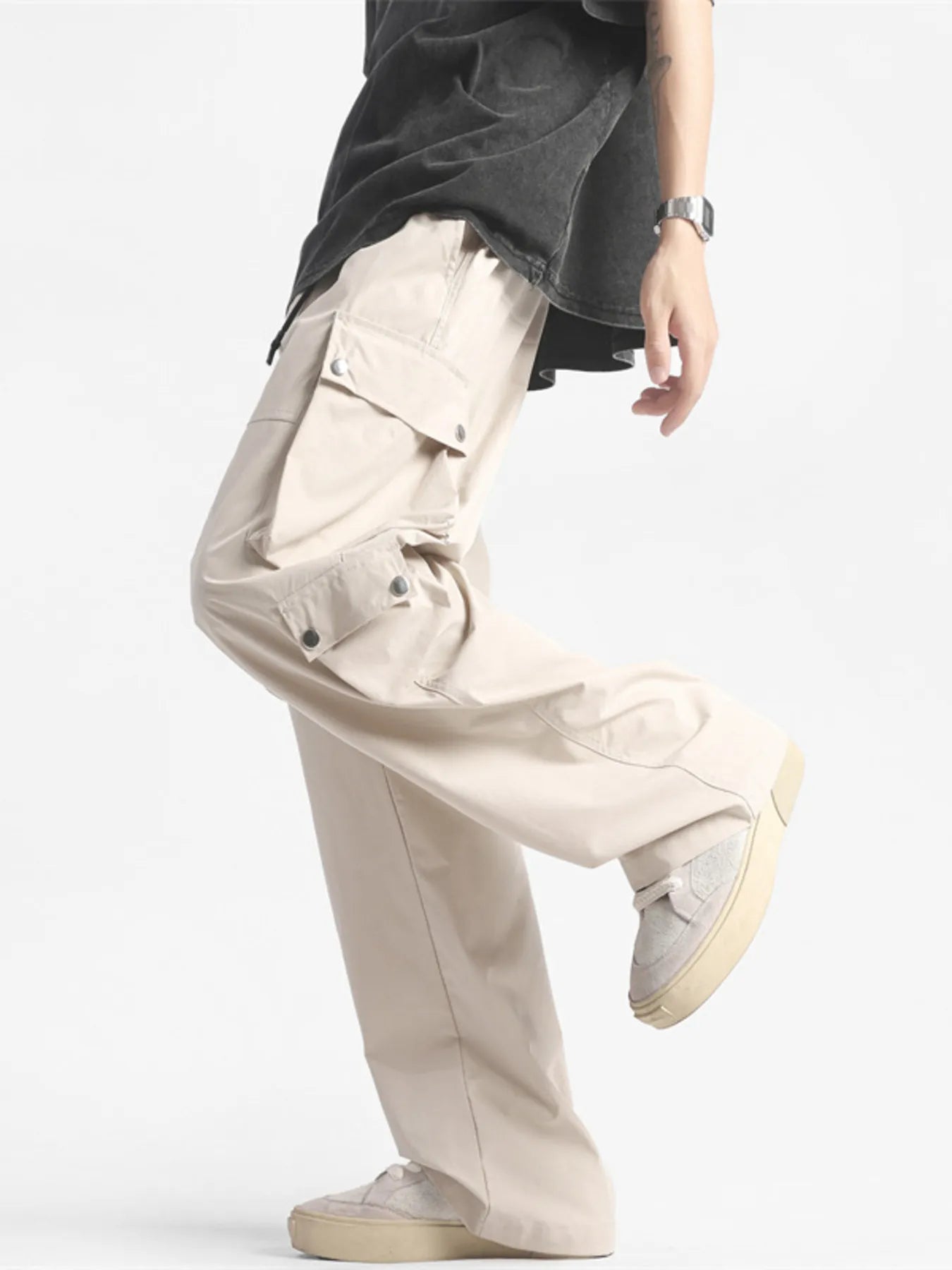 Men's Plus Size Wide Leg Cargo Pants | Tampa Bay Discounts