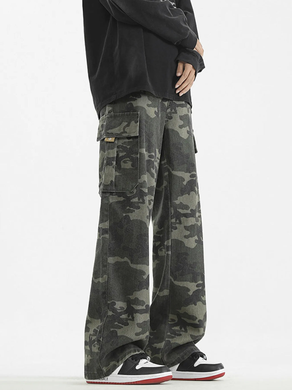Men's Plus Size Loose Fit Camouflage Cargo Pants | Tampa Bay Discounts