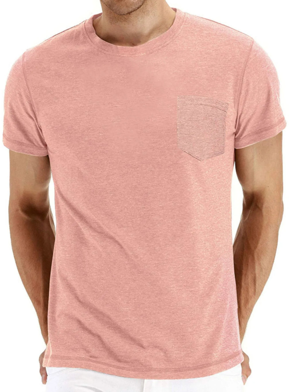 Men's Classic Round Neck Pocket T-Shirt | Tampa Bay Discounts