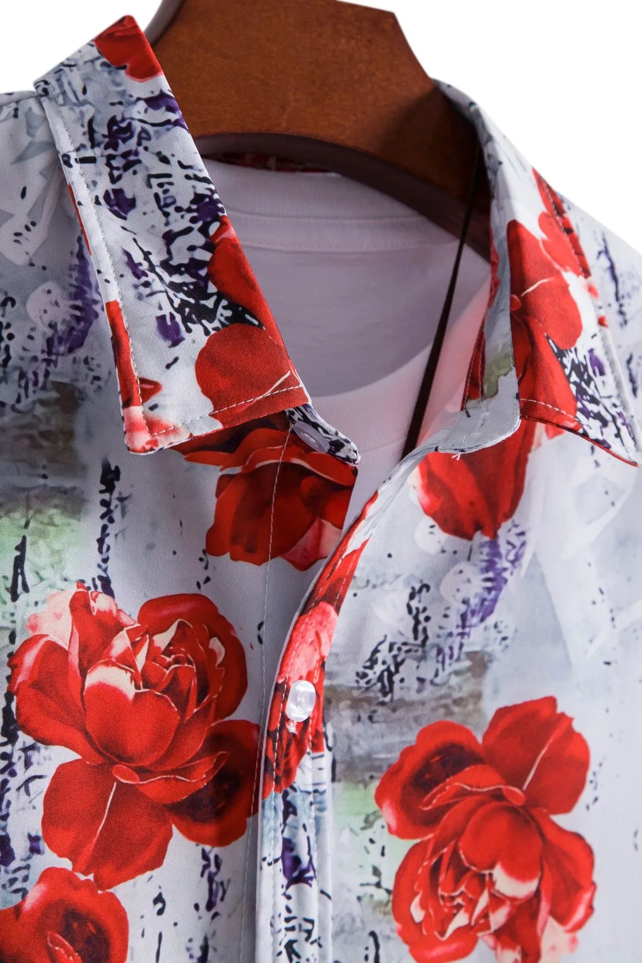 Men's Floral Print Short Sleeve Shirt | Tampa Bay Discounts