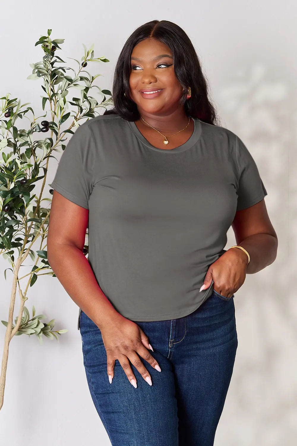 basic-bae-full-size-round-neck-short-sleeve-t-shirt image 29