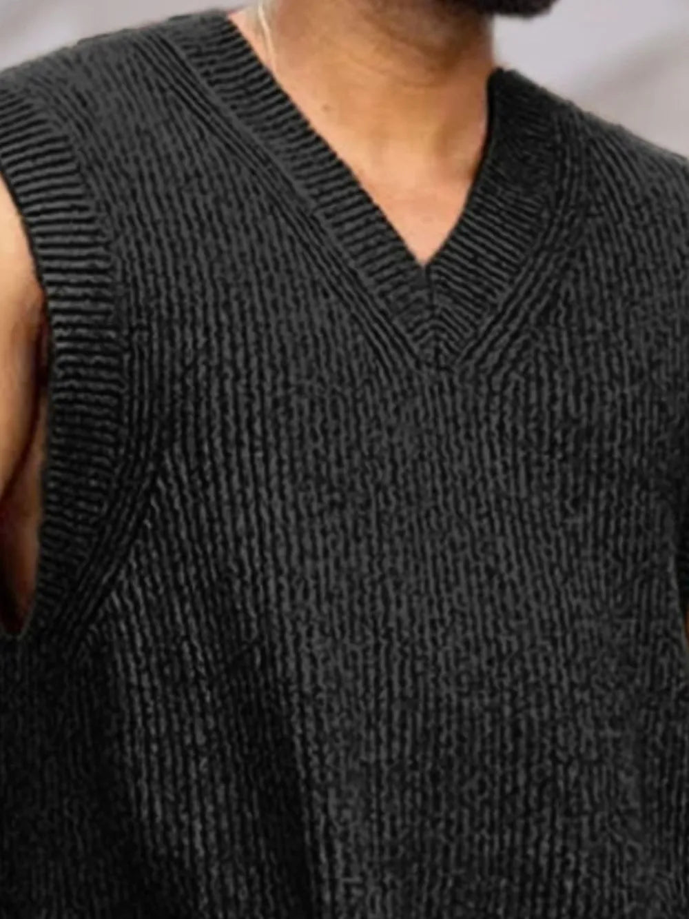 Men's V-Neck Knit Sweater Vest | Tampa Bay Discounts