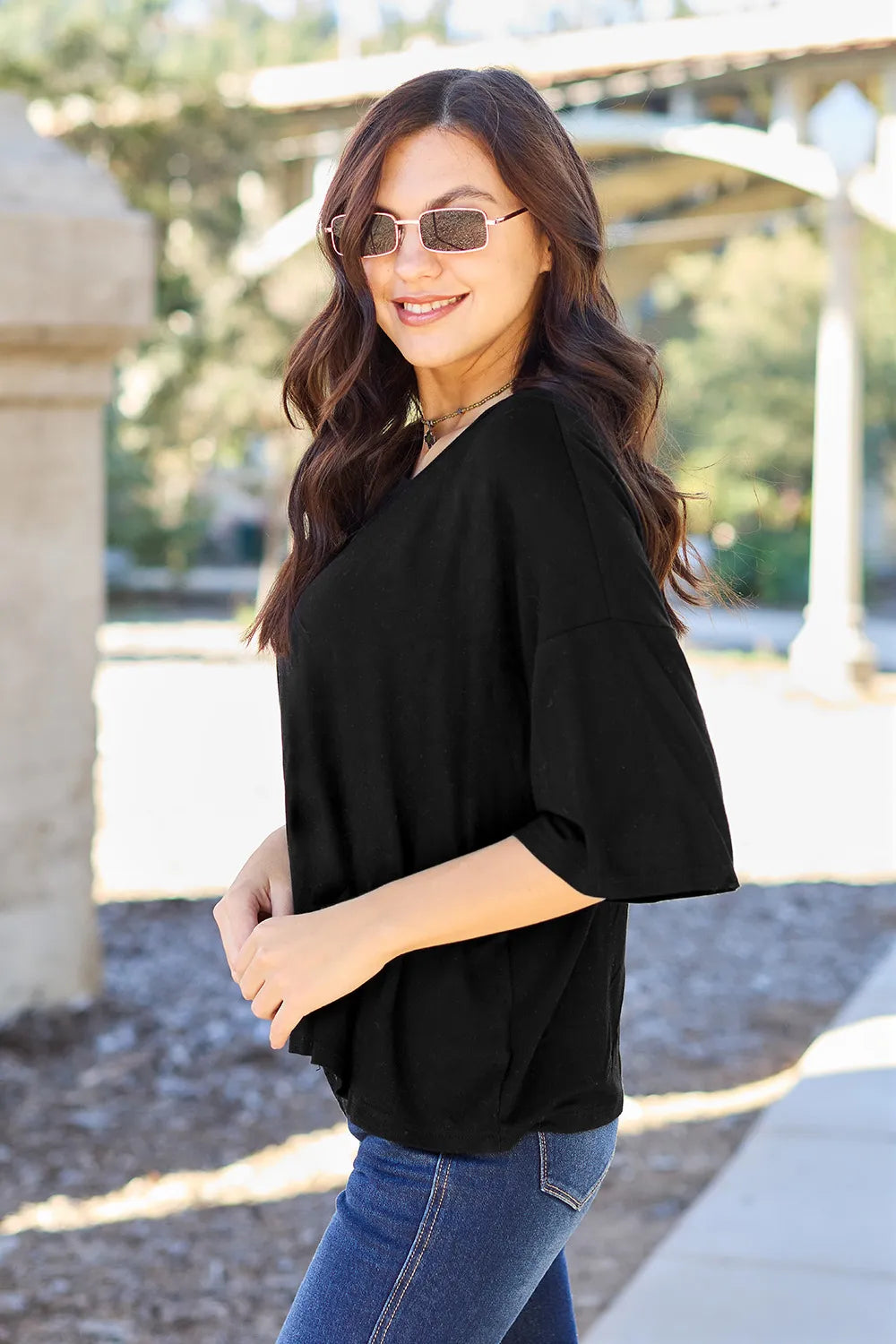 basic-bae-full-size-round-neck-drop-shoulder-t-shirt image 5