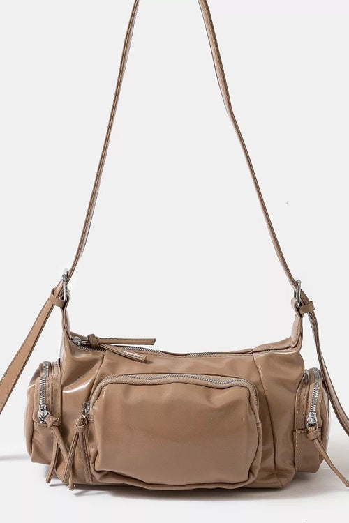 fame-glossy-faux-leather-multi-pocket-hand-bag-1 1