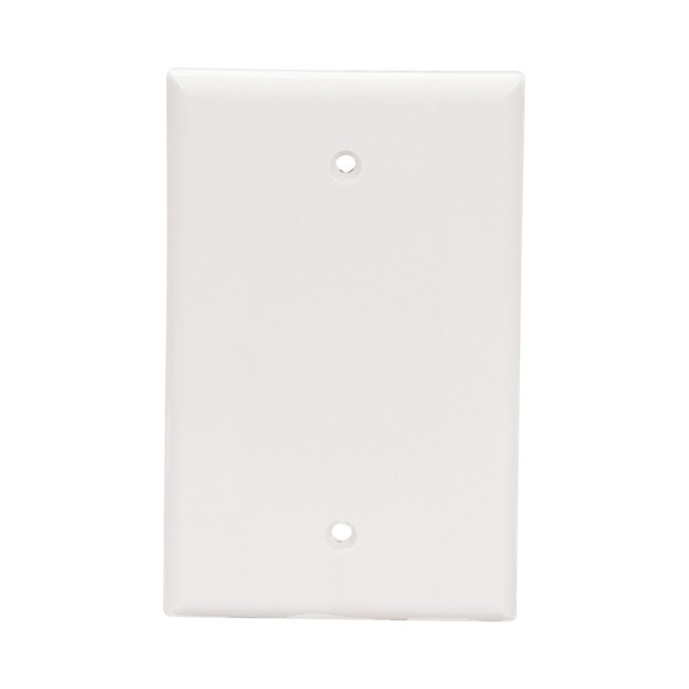 Eaton Blank wallplate, Box mount, White, Blank Cutout (5 Pack)