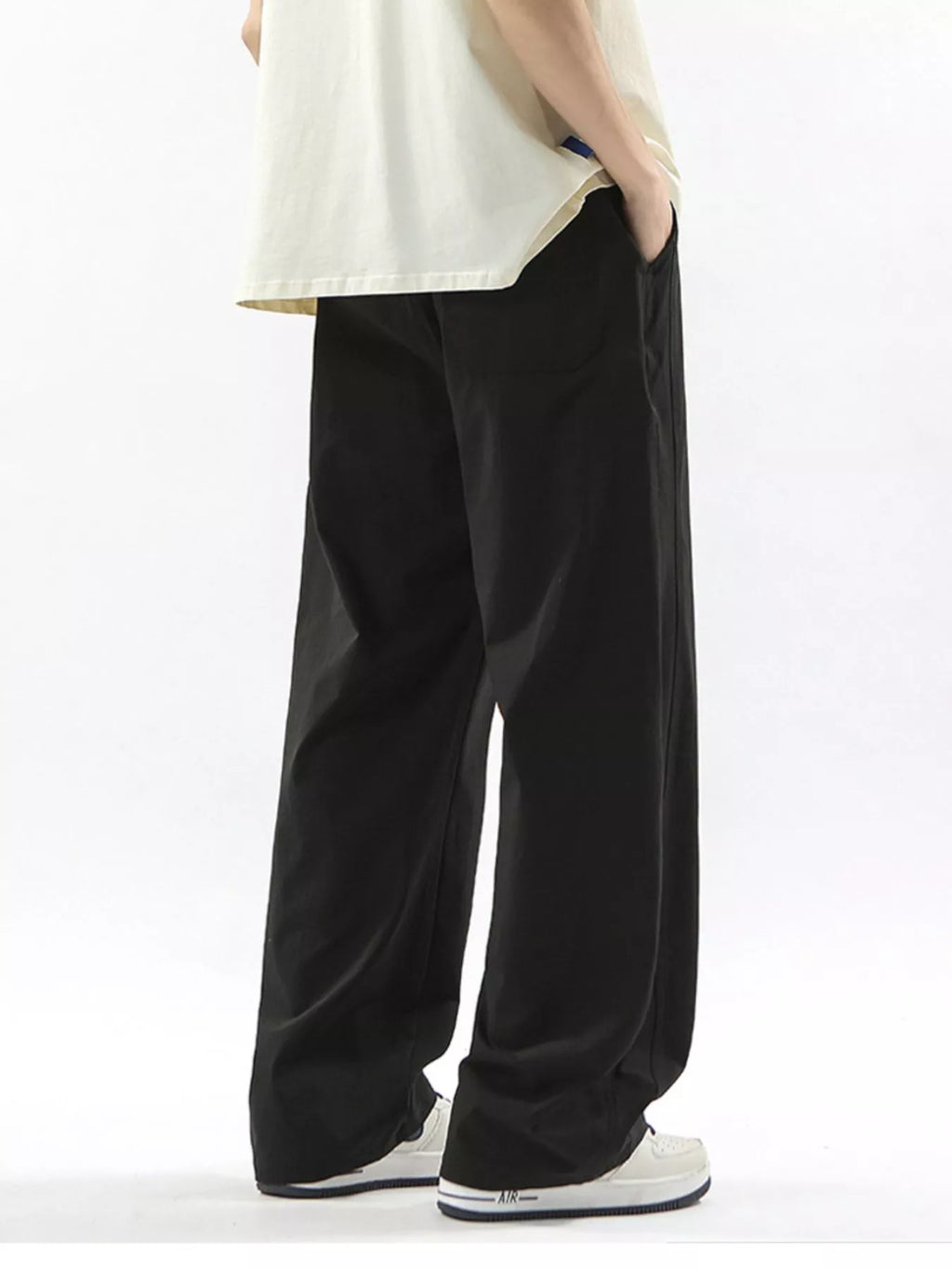 Men's Full Size Loose Fit Drawstring Wide Leg Pants Plus Size | Tampa Bay Discounts