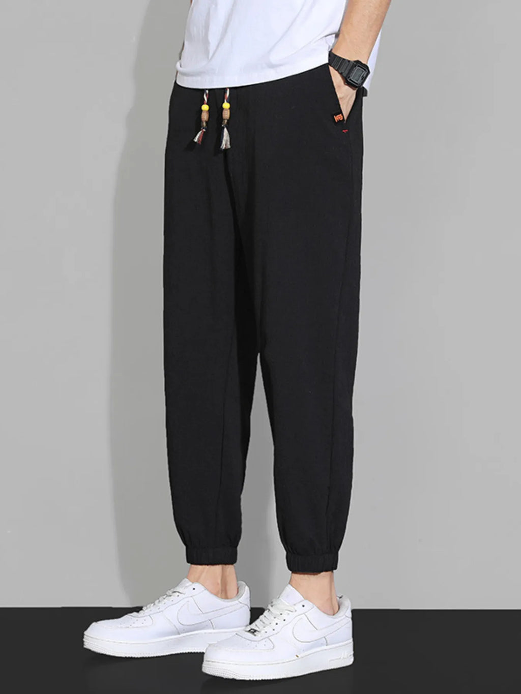 Men's Plus Size Casual Drawstring Joggers | Tampa Bay Discounts