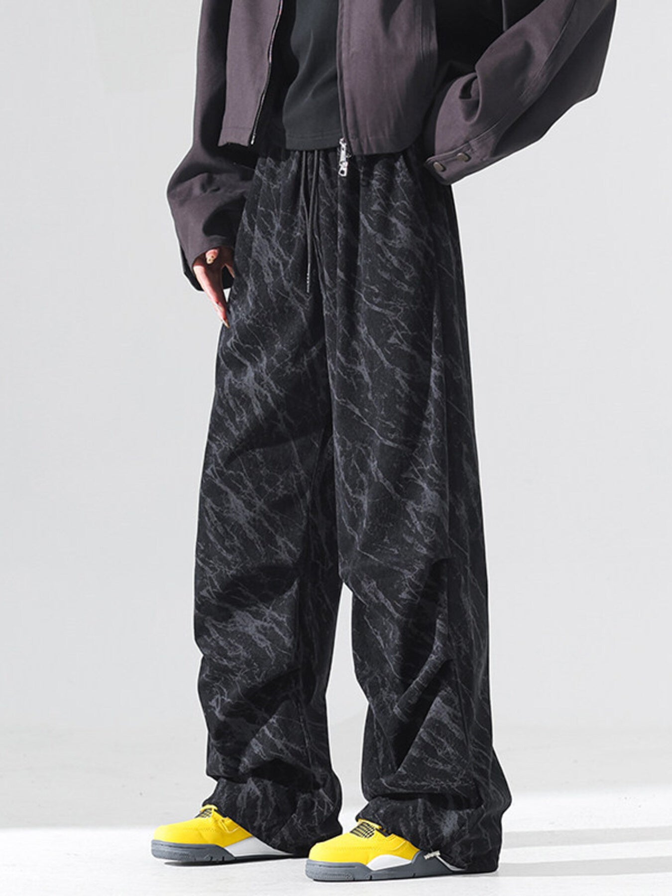 Men's Plus Size Vintage Wash Wide Leg Pants | Tampa Bay Discounts