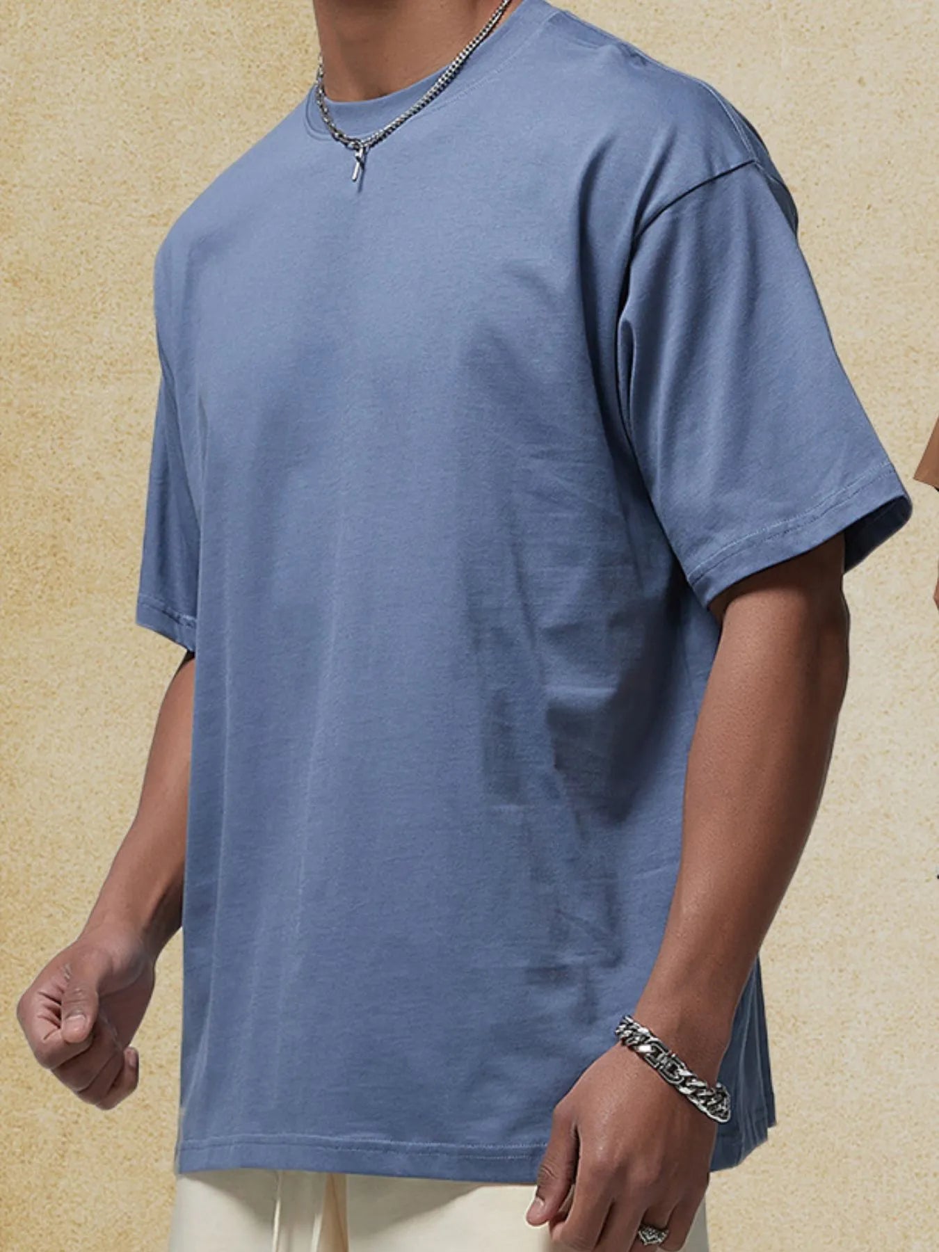 Men's Oversized Round Neck T-Shirt | Tampa Bay Discounts