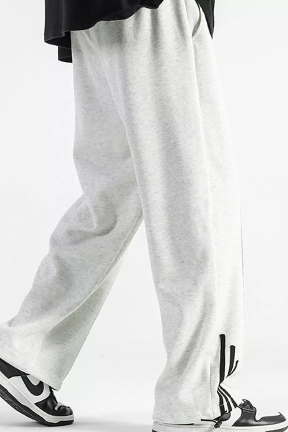 Men's Plus Size Casual Loose Fit Sweatpants with Striped Detail | Tampa Bay Discounts