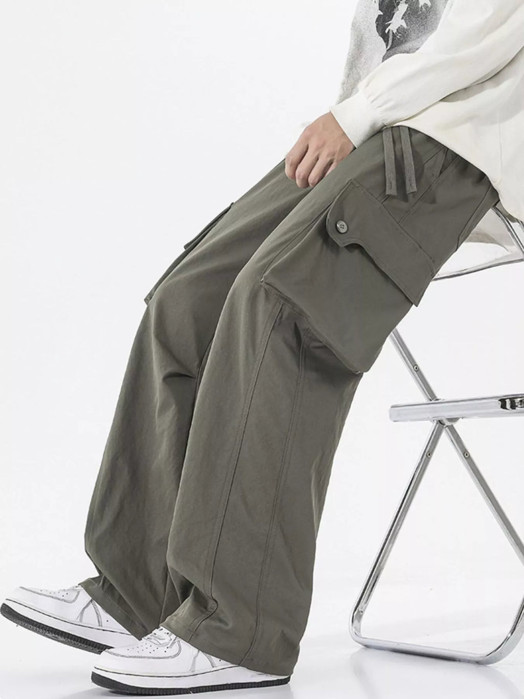 Men's Full Size Loose Fit Cargo Pants Plus Size | Tampa Bay Discounts