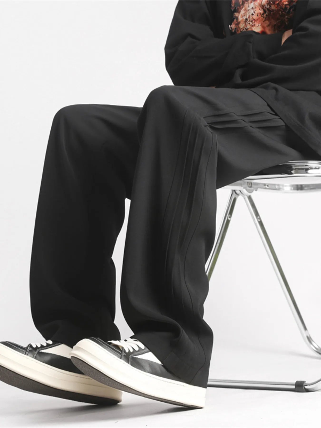 Men's Plus Size Wide Leg Pleated Casual Pants | Tampa Bay Discounts