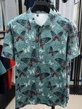Men's Plus Size Butterfly Print Short Sleeve Polo | Tampa Bay Discounts