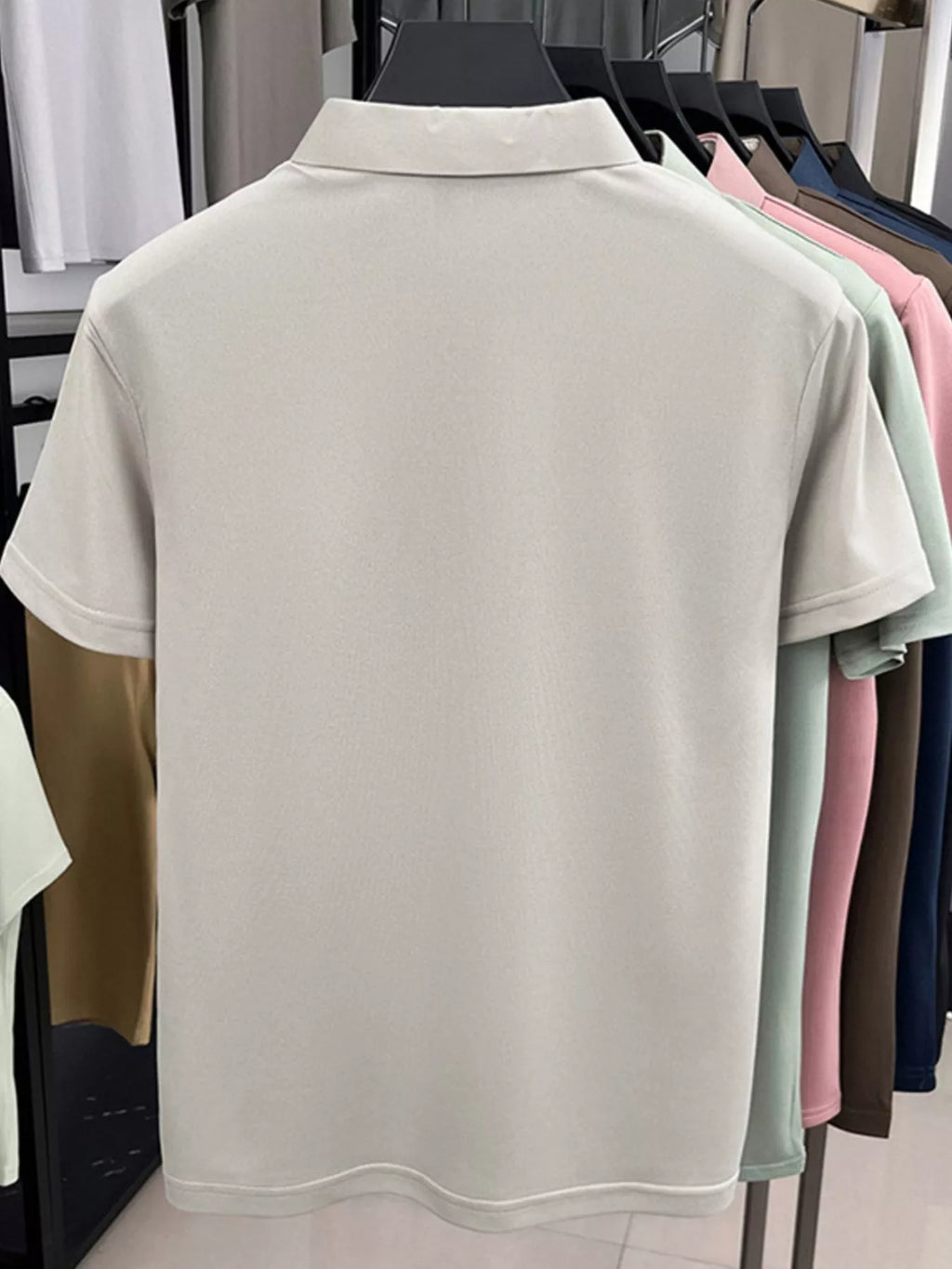 Men's Plus Size Button Detail Short Sleeve Polo | Tampa Bay Discounts