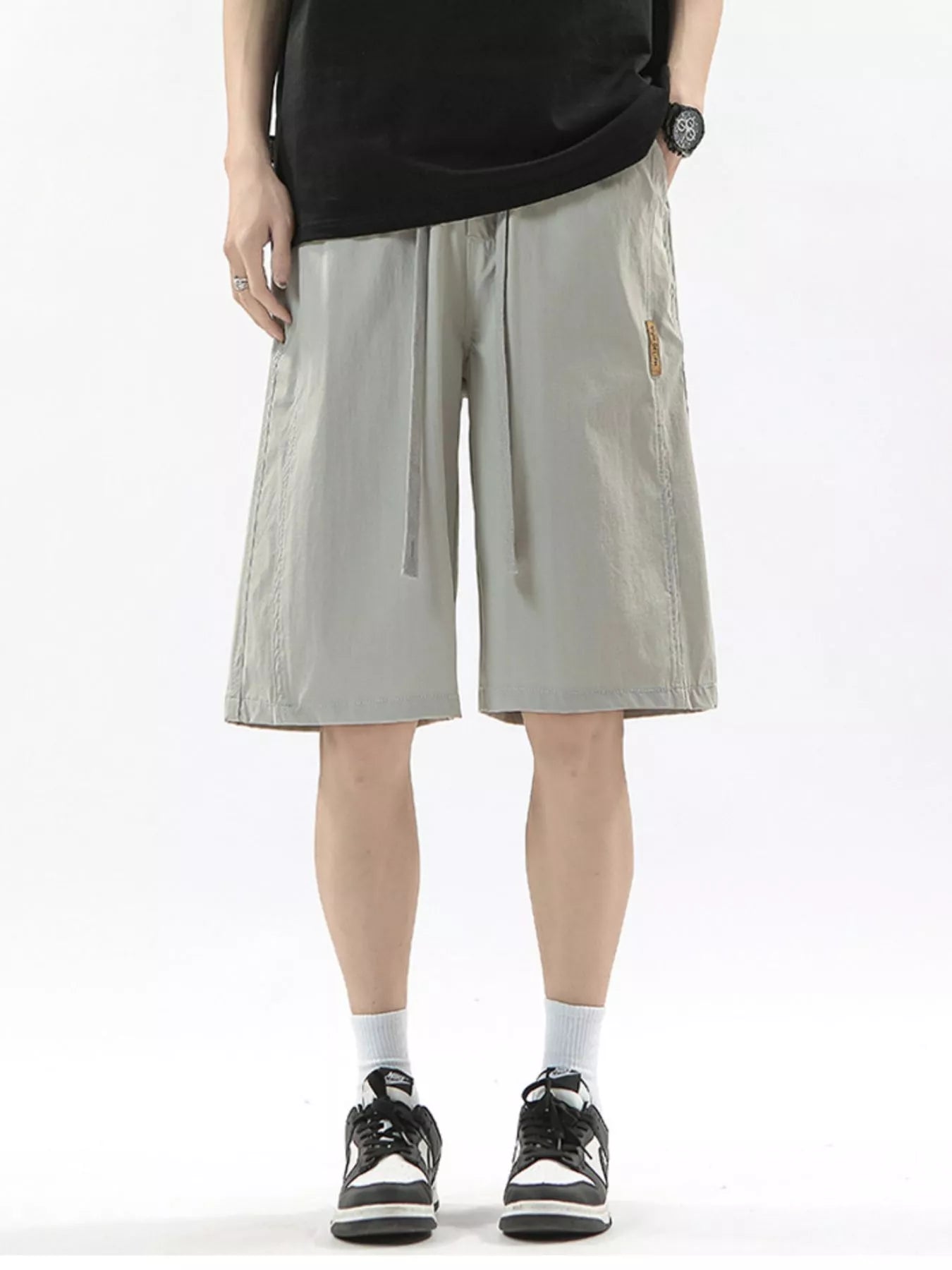 Men's Full Size Drawstring Casual Loose-Fit Pants Plus Size | Tampa Bay Discounts