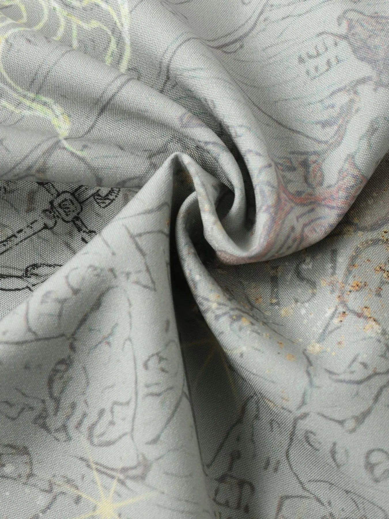Men's Vintage Map Print Short Sleeve Button Down Shirt | Tampa Bay Discounts