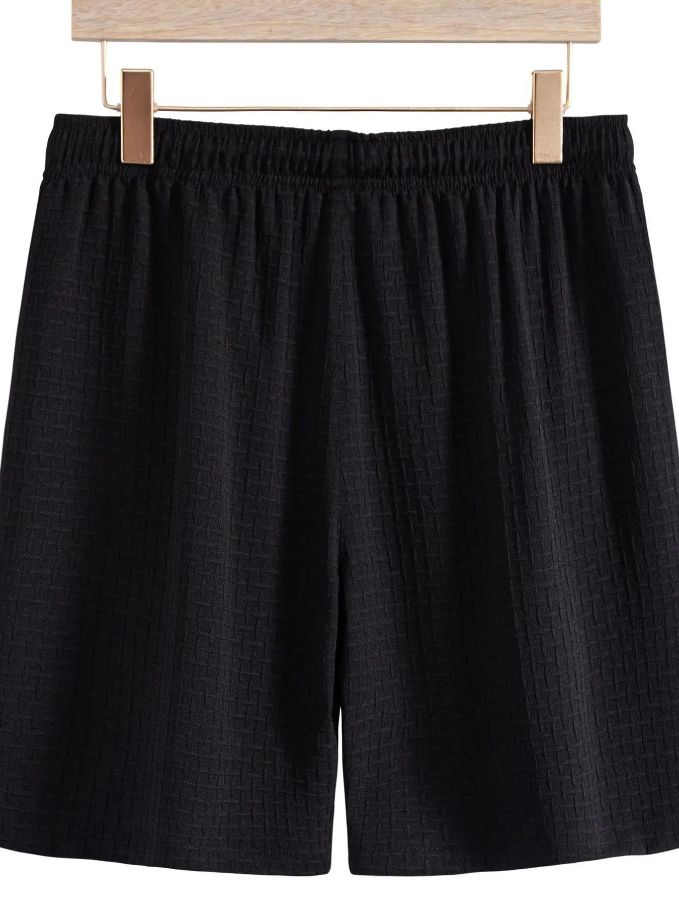 Men's Classic Textured Shorts with Elastic Waist | Tampa Bay Discounts